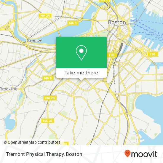 Tremont Physical Therapy map