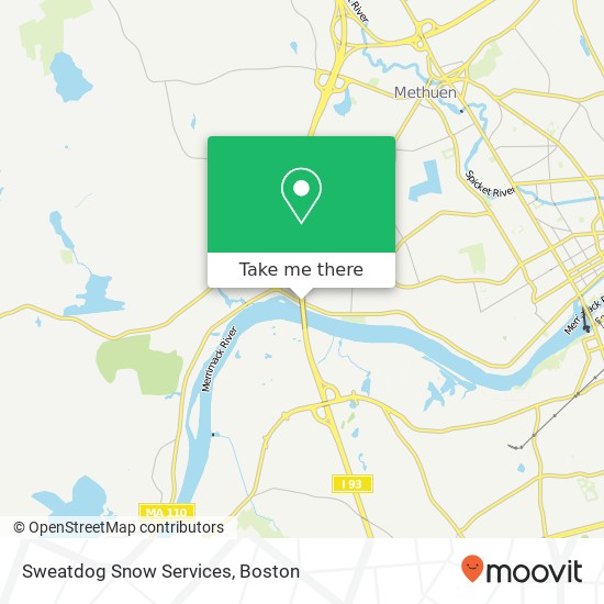 Mapa de Sweatdog Snow Services