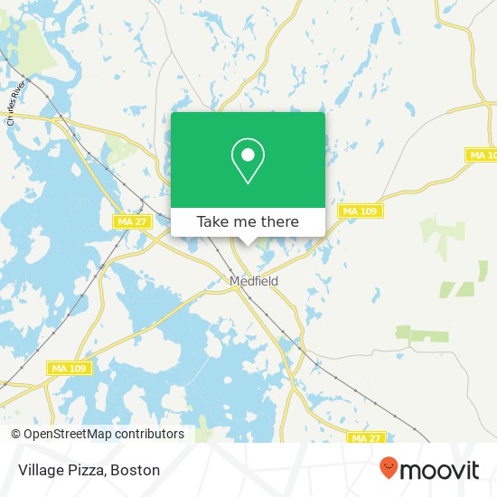 Village Pizza map