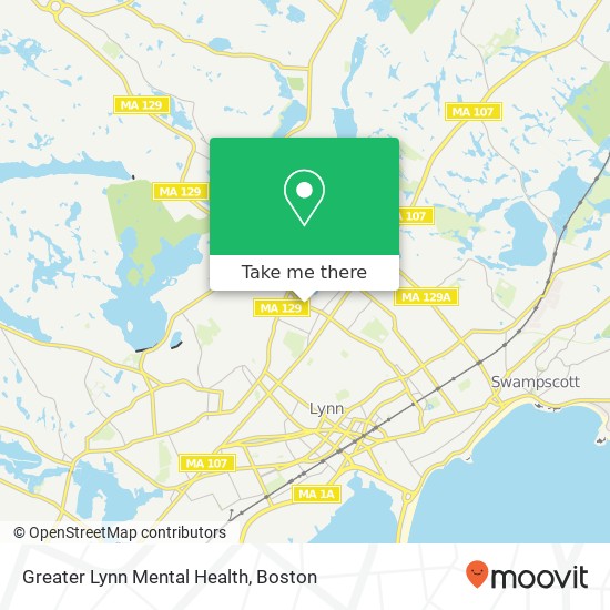 Greater Lynn Mental Health map