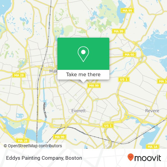 Mapa de Eddys Painting Company