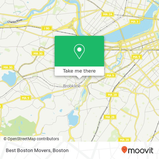 Best Boston Movers map