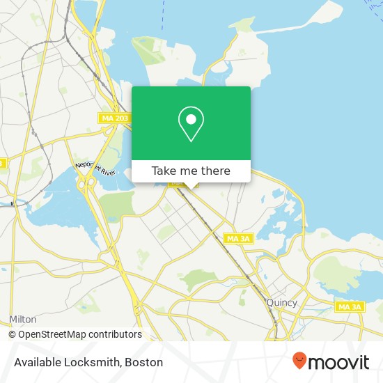 Mapa de Available Locksmith