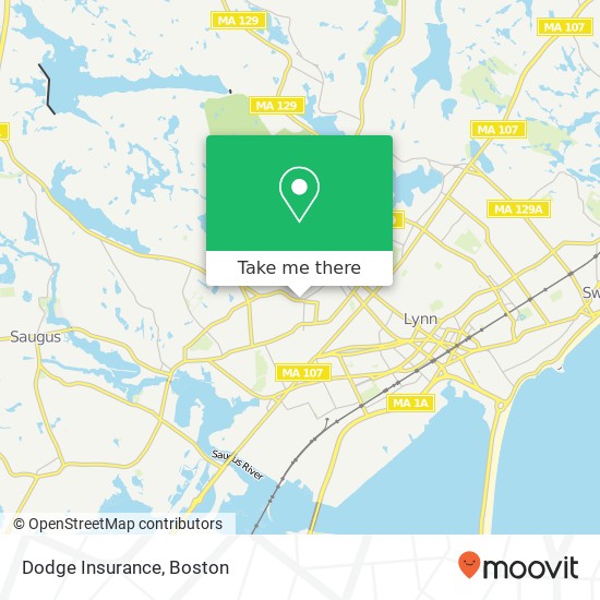 Dodge Insurance map