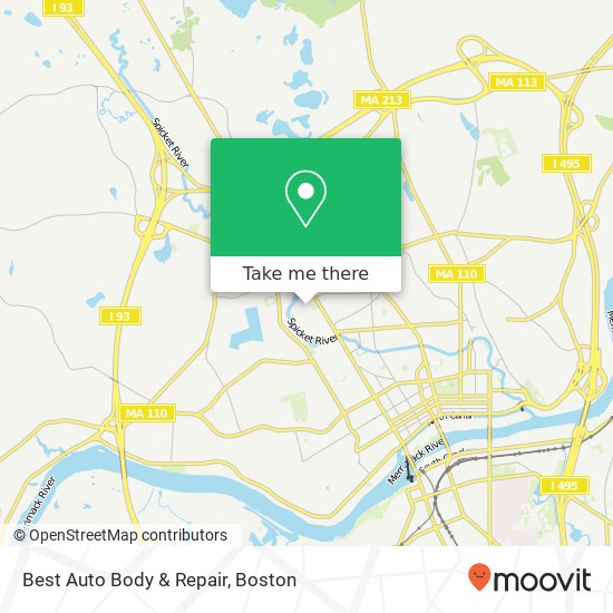 Mapa de Best Auto Body & Repair