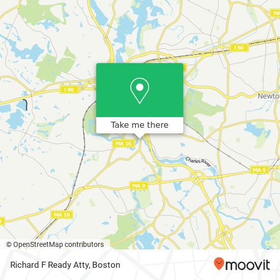 Richard F Ready Atty map