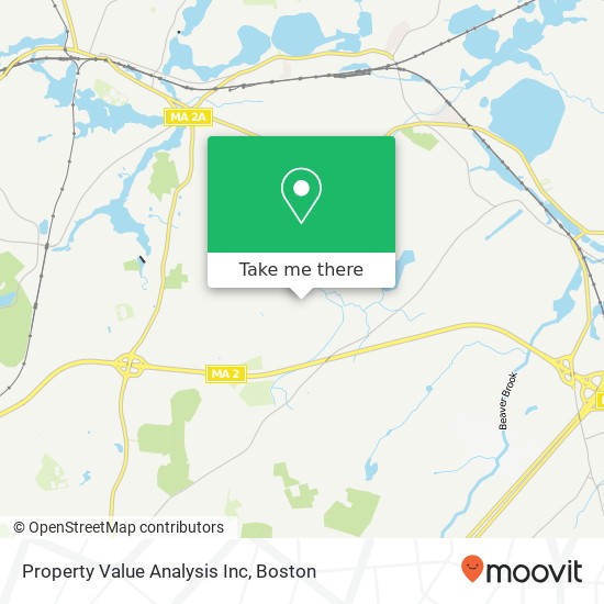 Property Value Analysis Inc map