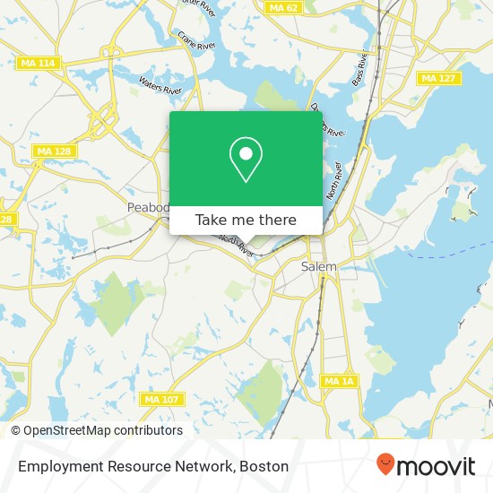 Mapa de Employment Resource Network