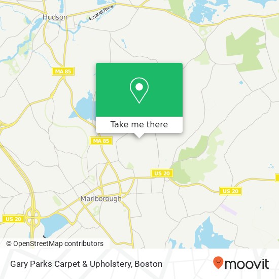 Gary Parks Carpet & Upholstery map