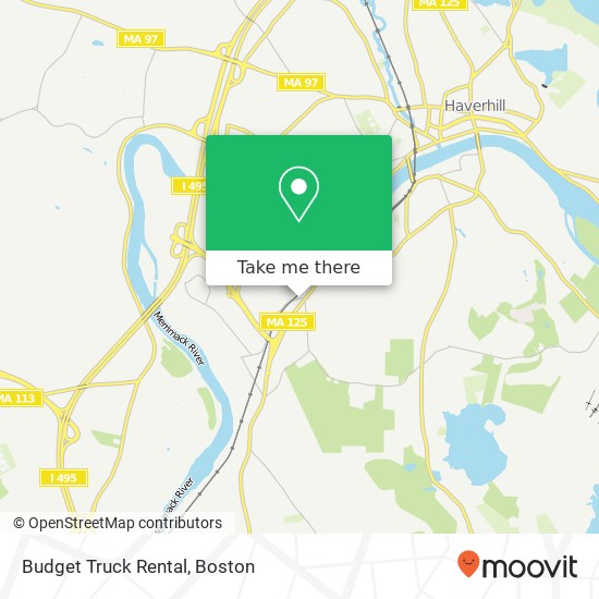 Mapa de Budget Truck Rental