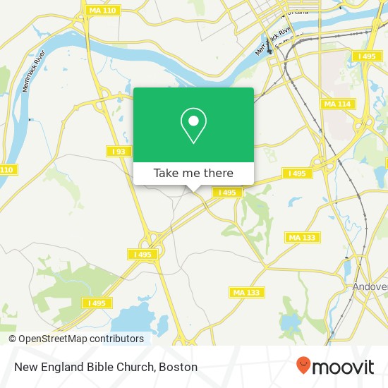 New England Bible Church map