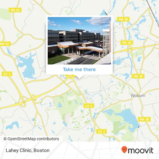 Lahey Clinic map