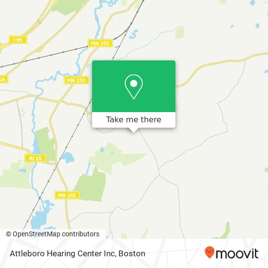 Mapa de Attleboro Hearing Center Inc