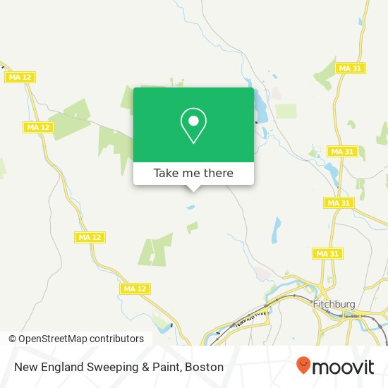 Mapa de New England Sweeping & Paint