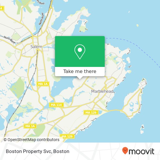 Boston Property Svc map