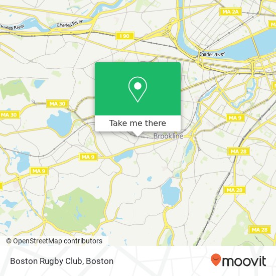 Mapa de Boston Rugby Club