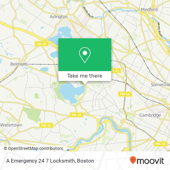 Mapa de A Emergency 24 7 Locksmith