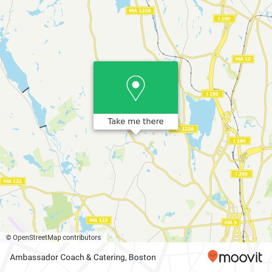 Mapa de Ambassador Coach & Catering