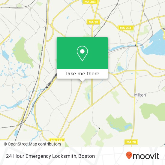 Mapa de 24 Hour Emergency Locksmith