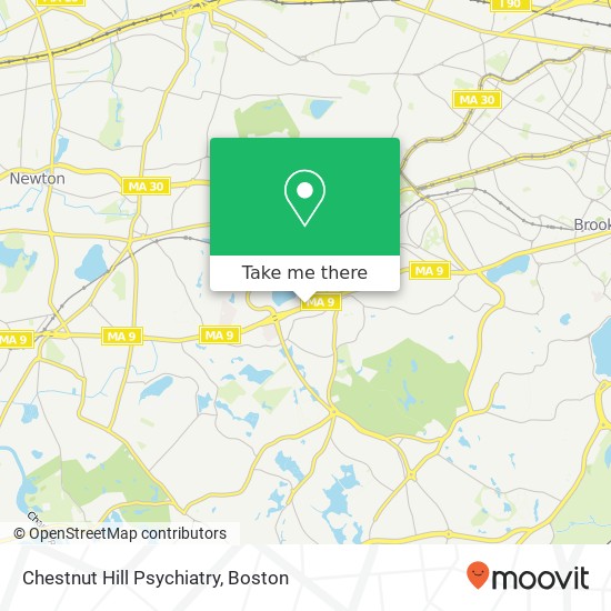 Chestnut Hill Psychiatry map