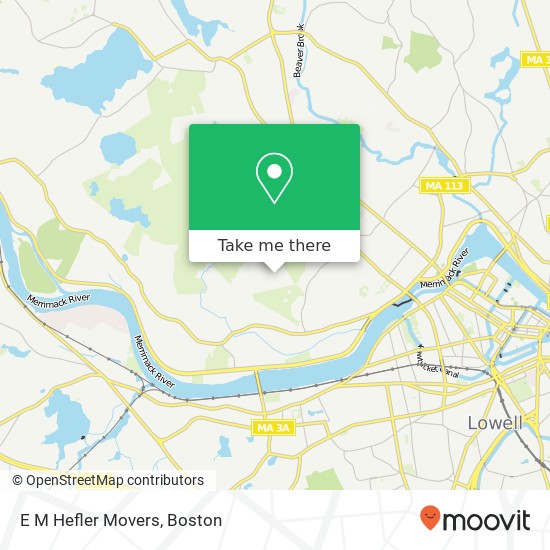 E M Hefler Movers map