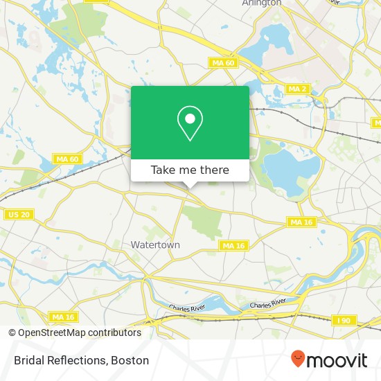 Bridal Reflections map