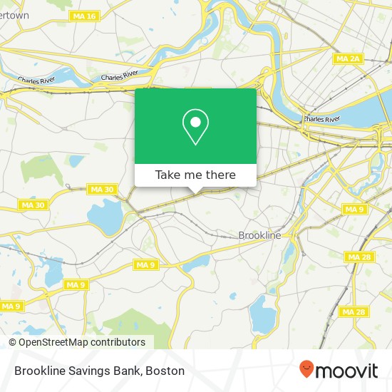 Brookline Savings Bank map