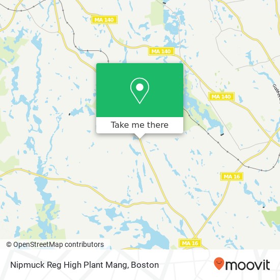 Mapa de Nipmuck Reg High Plant Mang