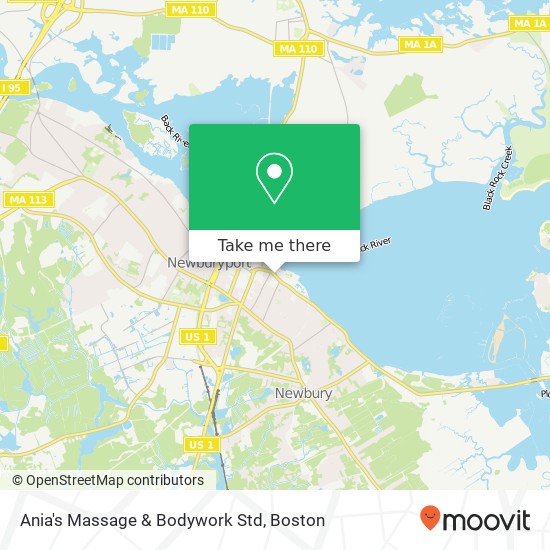 Ania's Massage & Bodywork Std map