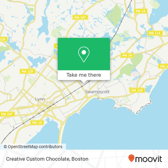 Mapa de Creative Custom Chocolate