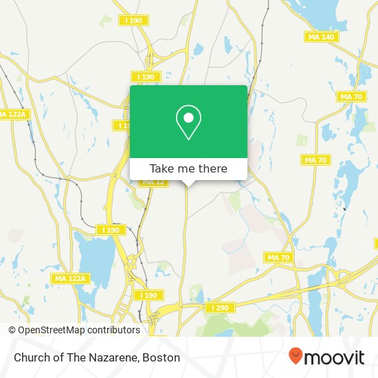 Church of The Nazarene map