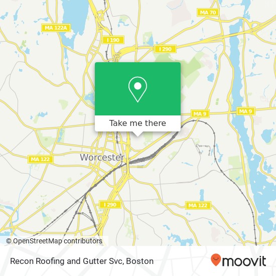 Mapa de Recon Roofing and Gutter Svc