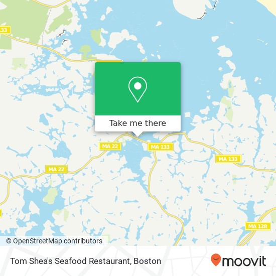 Tom Shea's Seafood Restaurant map