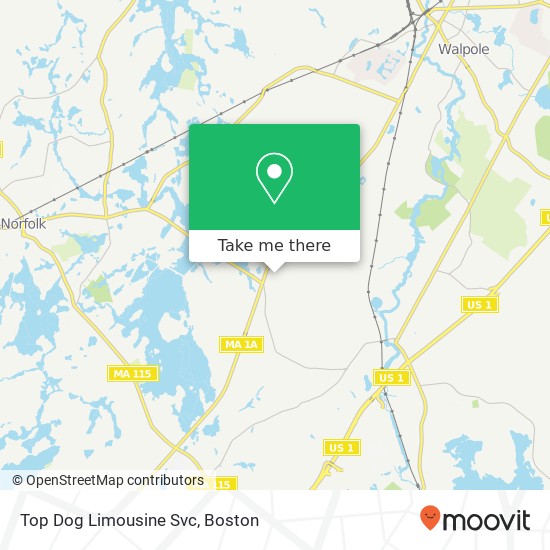 Top Dog Limousine Svc map