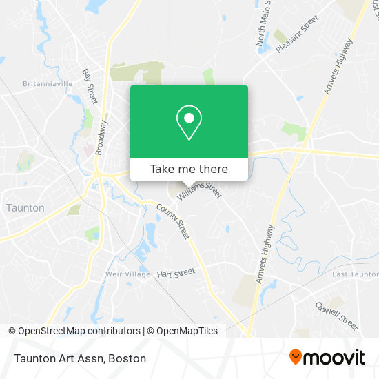 Taunton Art Assn map