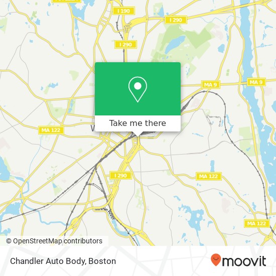 Mapa de Chandler Auto Body