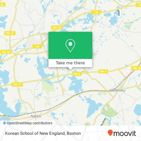 Mapa de Korean School of New England