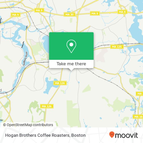 Hogan Brothers Coffee Roasters map