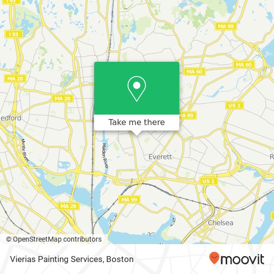 Vierias Painting Services map