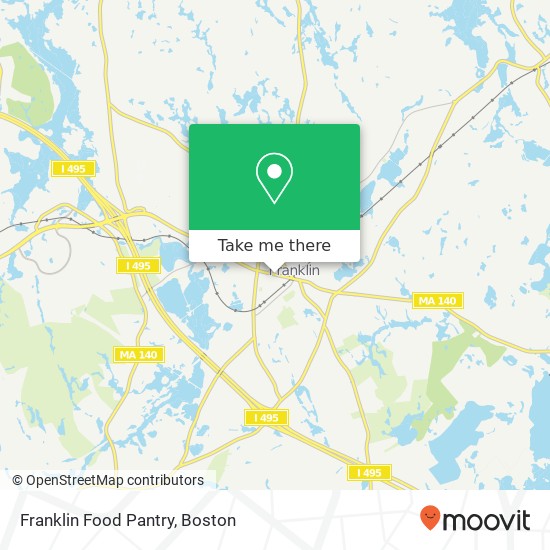 Franklin Food Pantry map