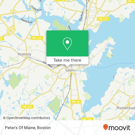 Mapa de Peter's Of Maine