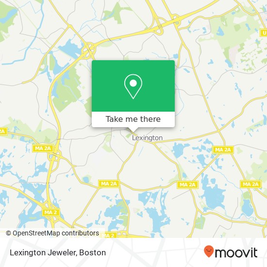 Mapa de Lexington Jeweler