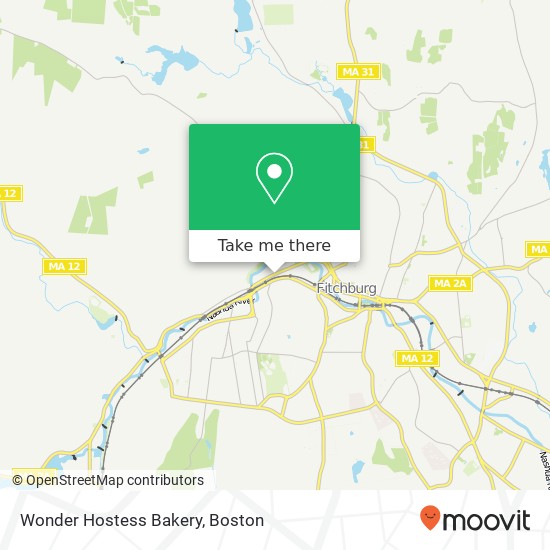 Wonder Hostess Bakery map