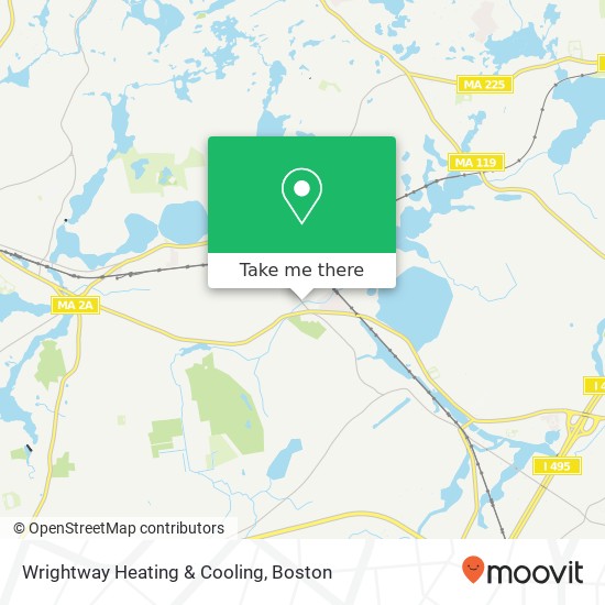 Wrightway Heating & Cooling map