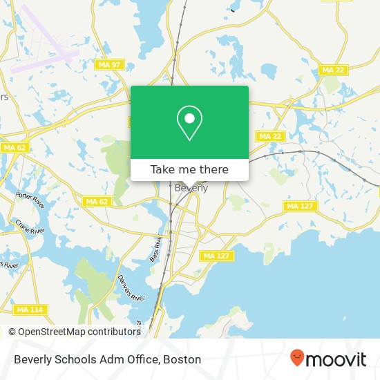 Beverly Schools Adm Office map