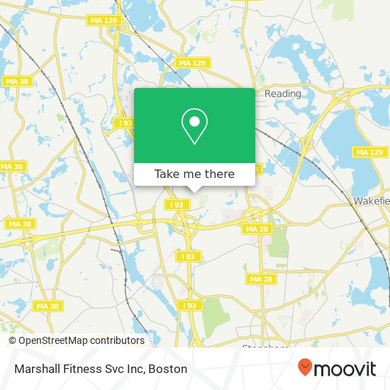 Mapa de Marshall Fitness Svc Inc