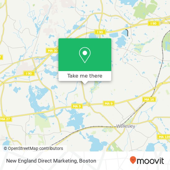 Mapa de New England Direct Marketing