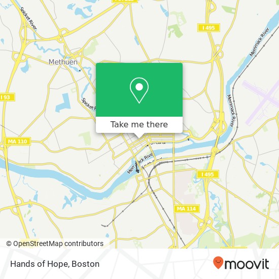 Hands of Hope map
