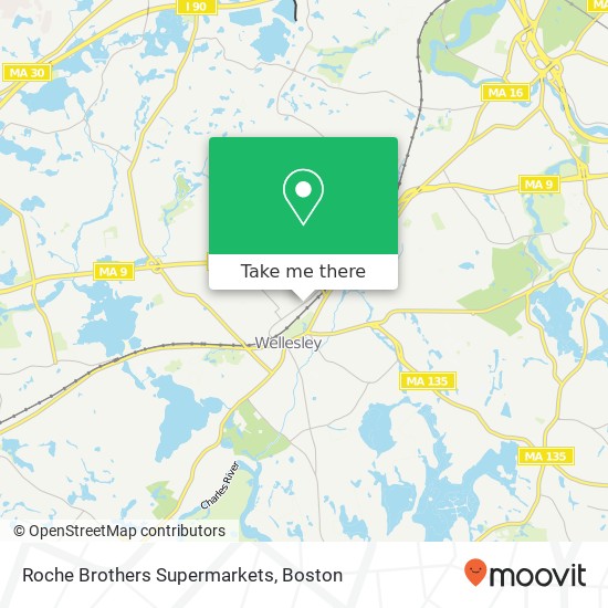 Mapa de Roche Brothers Supermarkets