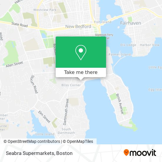 Seabra Supermarkets map